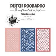 Dutch Doobadoo Stencils Ocean calling 3 stuks