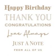 Spellbinders Essential simmer Sentiments Glimmer Hot Foil Plate 