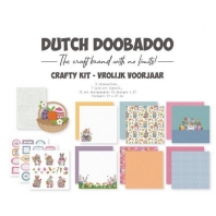 Dutch Doobadoo Crafty Kit Vrolijk Voorjaar 21x21cm