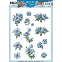 Blooming Blue - Yvonne Creations - 3D pushout - Rosehip