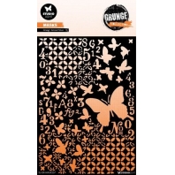 Studio Light Mask Stencil Grunge butterflies Grunge Collection nr 257