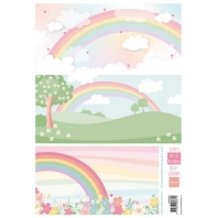 Marianne Design Decoupage Eline’s Pastel regenboog achtergronden