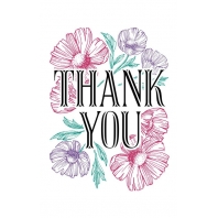 Spellbinders Betterpress - Thanks You Blooms