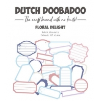 Dutch Doobadoo Floral Delight Dutch die-cuts 47stuks tags