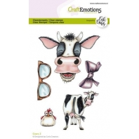 CraftEmotions clearstamps A6 - Cows 2