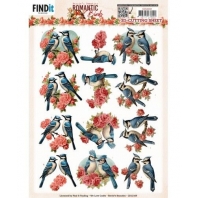 Berrie's Beauties - Romantic Birds - 3D Knipvel Romantic Robin