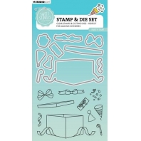 Studio Light Stamp & Cutting Die Party time Sweet Stories nr 79