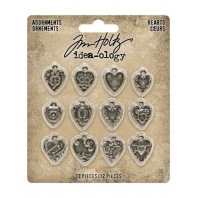 Tim Holtz - idea-ology - Adornments Hearts