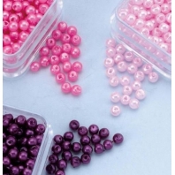 Hobby & Crafting Fun Parels trio paars/rose