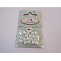 Hobby & crafting Glass Pearls round 8mm white