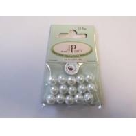 Hobby & Crafting Glass Pearls round 10 mm white