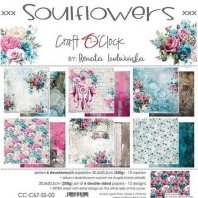 Craft O Clock - Soulflowers - 20,3x20,3cm