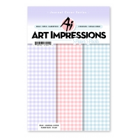 Art Impressions - 5940 - Journal cover paper pack - plaid