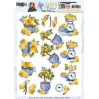 Yvonne Design - Lemon Breeze - 3DPush Out - Lemon Tree - 20,3x20,3cm