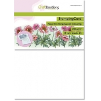 Craft Emotions Stamping Card-stempelpapier wit A5  250 gr10VL