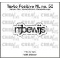 Crealies Texto Positivo Rijbewijs-NL