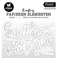 Studio Light Paper Elements Silver Kerstwensen Essentials nr 18