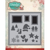 Berrie’s Beauties - Nostalgic Noel - Snijmal Nostalgic Postage Stamps