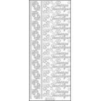 Starform Stickers - Prettige feestdagen + hoekjes 288 goud