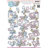 Yvonne Creations 3D knipvel Smiles , Hugs and Kisses