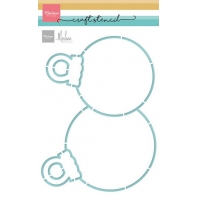Marianne Design Craft Stencil - Christmas Ornaments by Marleen