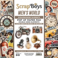 ScrapBoys - Paper Pad 20,3x20,3cm - Pop - up Elements