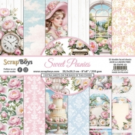 ScrapBoys - Sweet Peonies - 20,3x20,3 cm paperpack