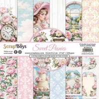 ScrapBoys - Sweet Peonies  15x15cm paperpack