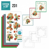 Stitch and Do 231 - Berrie's Beauties - Romantic Parakeet