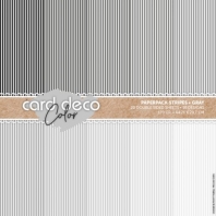 Card Deco Color - Paperpack Stripes - Gray A4