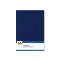 Card Deco Essentials Linnenkarton A5 - Donkerblauw 30 - 10 stuks