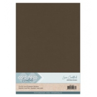Card Deco Essentials - Linnenkarton A4 - Chocolade Bruin  33 - 10 stuks