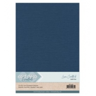 Card Deco Essentials - Linnenkarton A4 - Donkerblauw 30 - 10 stuks