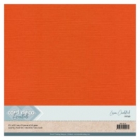 Card Deco Essentials - Linnenkarton Scrap - Oranje 11 - 10 stuks