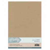 Card Deco Essentials - Linnenkarton Kraft Cappuccino 45 - A4 - 10 stuks