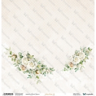 ScrapAndMe - Designpapier - White Roses 03 - 30,5x30,5cm 