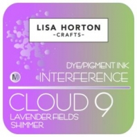 Lisa Horton - Dye/Pigment Ink Interference - Cloud 9 - LavenderFields Shimmer