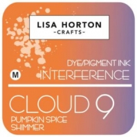 Lisa Horton - Dye/Pigment Ink Interference - Cloud 9 - Pumpkin Spice Shimmer