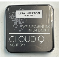 Lisa Horton - Dye/Pigment Ink Interference - Cloud 9 - Night Sky