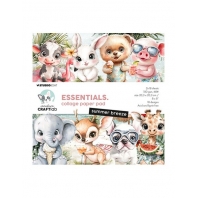Studio Light - Essentials Collage paper pad - Summer Breeze - 20,3x20,3cm