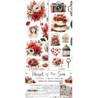 Craft O Clock - 15x30cm - Heart of the Sun - extra set Mix