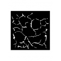 Stamperia - Silent Sea - Village Thick Stencil 12x12cm Crackle Pattern