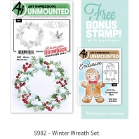 Art Impressions - Winter Wreath Set 5982 - Throwback December 2024