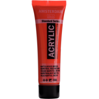 Talens Amsterdam acrylverf 20 ml  - 396 Naftolrood middel