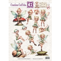 Creative Cut Outs - Forest Fairies 3D push Out vel 02