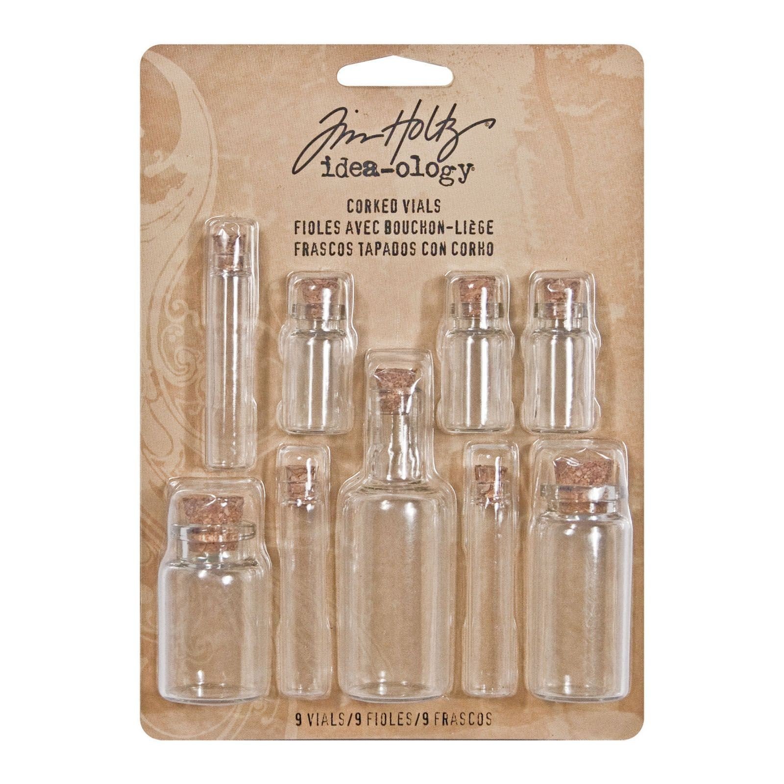 Tim Holz glazen flesjes x 9