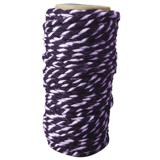 Card Deco Essentials - Bakers Twine Purple/White