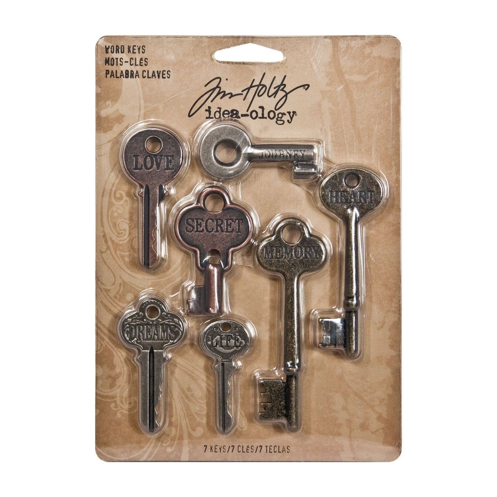 Idea-ology - Tim Holtz word keys x 7