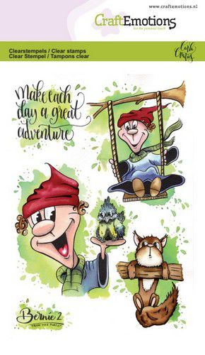 CraftEmotions clearstamps A6 - Bernie 2