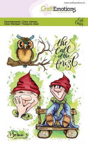 CraftEmotions clearstamps A6 - Bernie 3